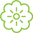 Small green flower icon