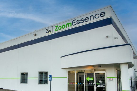 Photo of the white ZoomEssence building